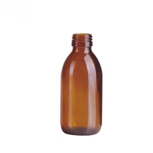 Amber glass bottles for syrup